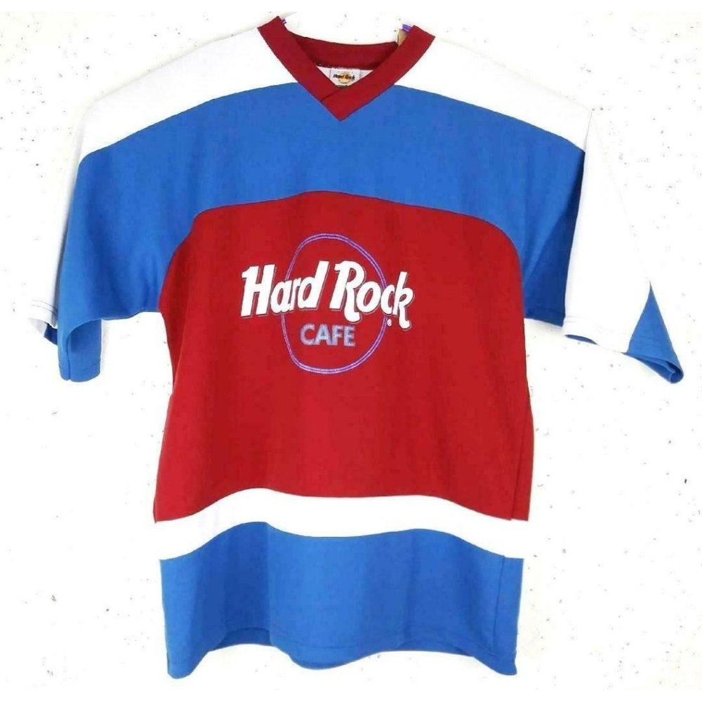Hard Rock Cafe Colorado Hockey Jersey Vintage XL Made in USA Authentic Licensed